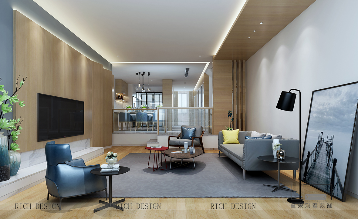 現(xiàn)代裝修風(fēng)格，展現(xiàn)熙園別墅空間神韻端方尚美