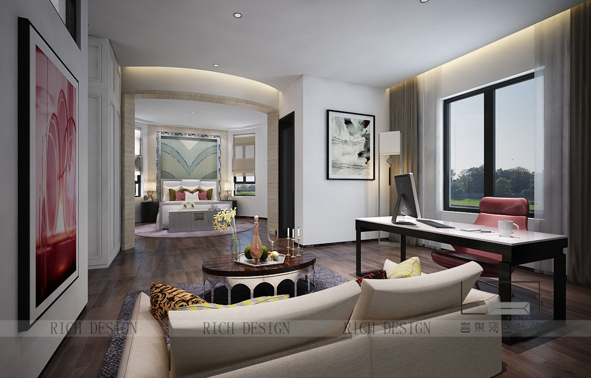 招商華僑城曦城中式工作區(qū)裝修設計 招商華僑城曦城中式工作區(qū)裝修設計效果圖