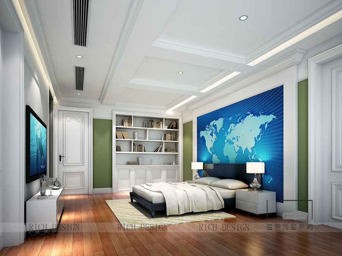 小孩房.jpg 華僑城曦城歐式小孩房裝修設(shè)計(jì)效果圖