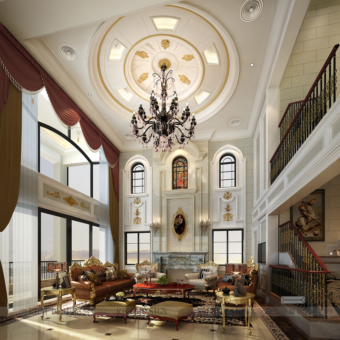 主客廳.jpg 華僑城曦城歐式主客廳裝修設(shè)計(jì)效果圖