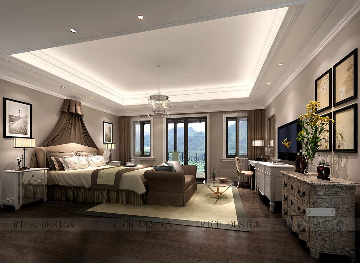 曦城別墅現(xiàn)代臥室裝修效果圖 曦城別墅現(xiàn)代臥室裝修效果圖