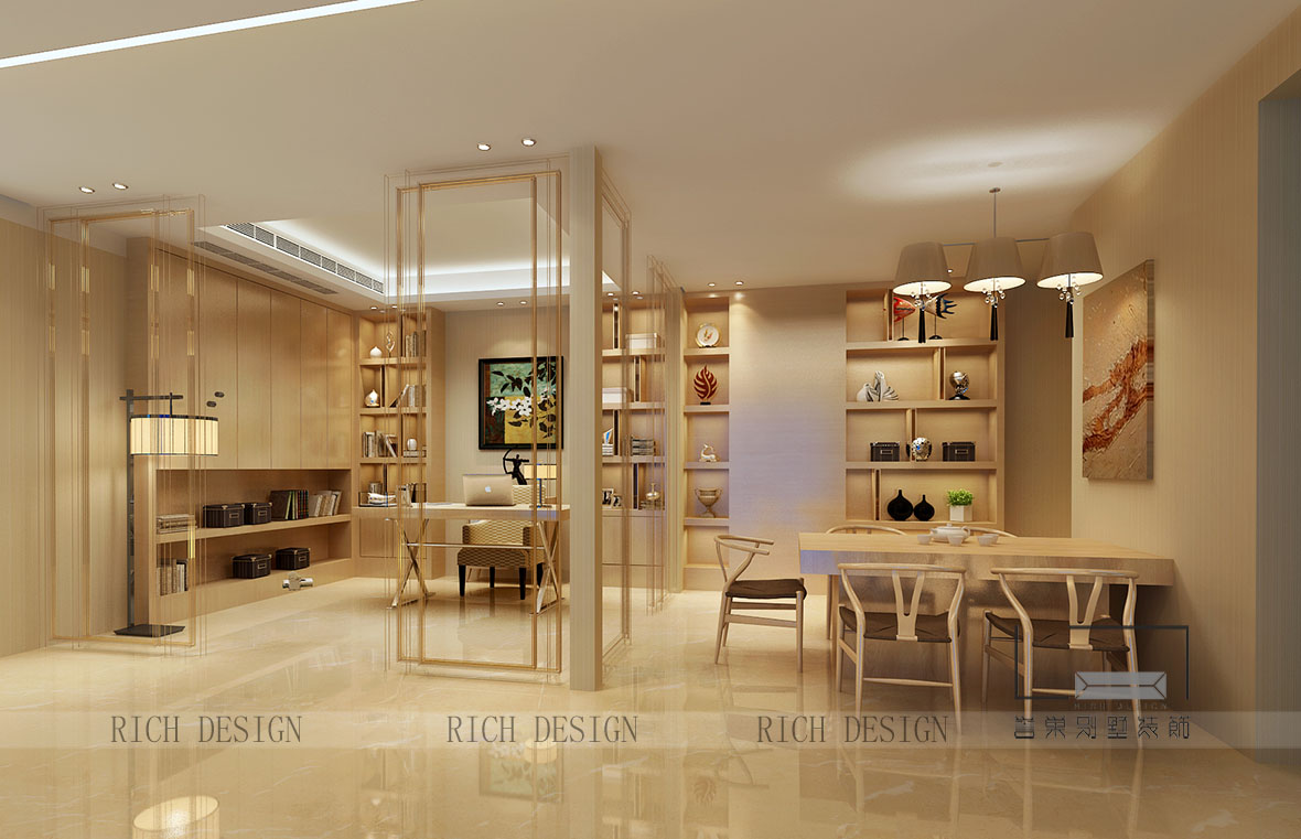 蘭江山第別墅歐式書房裝修設(shè)計(jì) 蘭江山第別墅歐式書房裝修設(shè)計(jì)效果圖