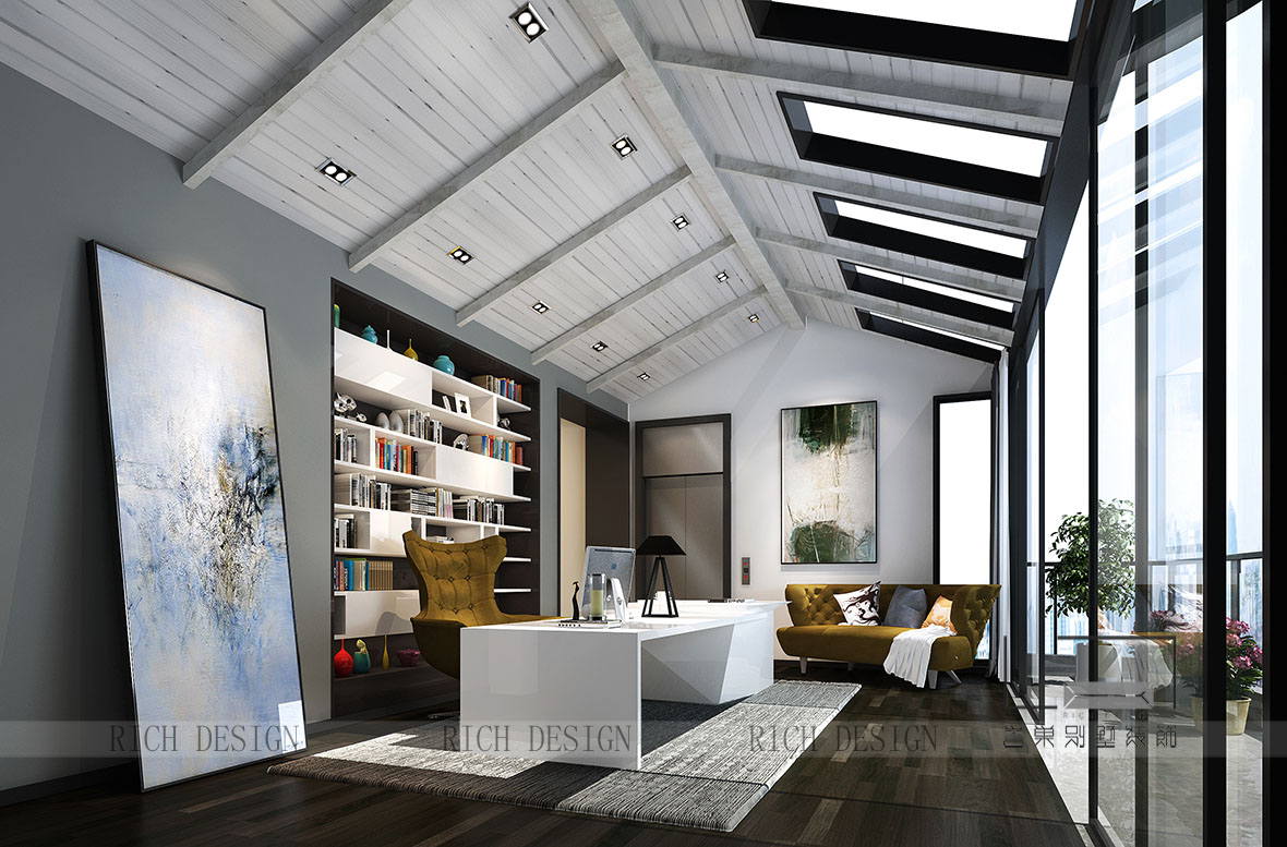 曦城別墅書房裝修 曦城別墅書房裝修效果圖