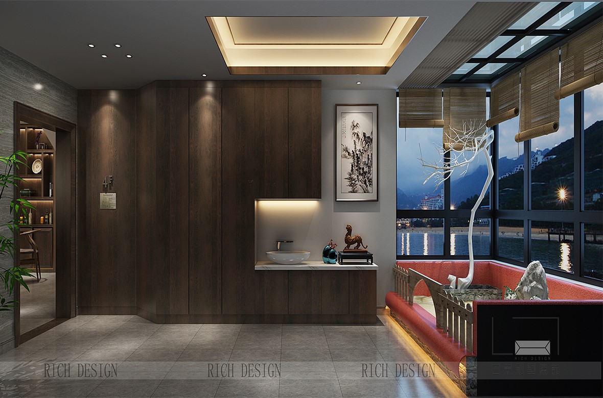 港鐵天頌A2棟3單元中式浴室裝修效果圖 港鐵天頌A2棟3單元中式浴室裝修效果圖