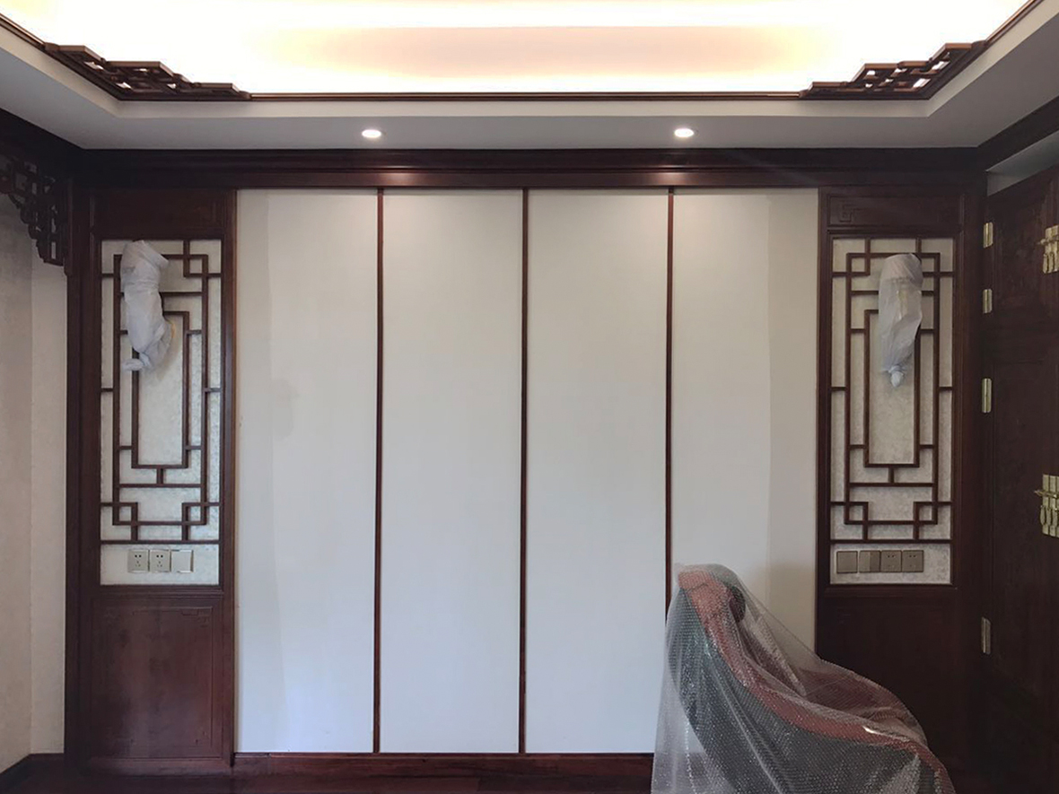 06.jpg 別墅中式墻面裝修實景圖