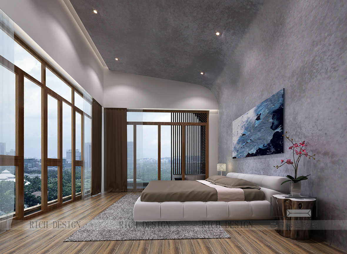 元嶼海別墅現(xiàn)代臥室裝修設(shè)計(jì) 元嶼海別墅現(xiàn)代臥室裝修設(shè)計(jì)效果圖