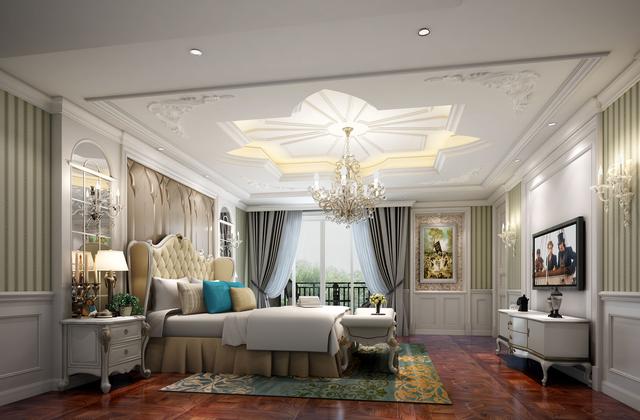別墅歐式主臥裝修 別墅歐式主臥裝修欣賞圖