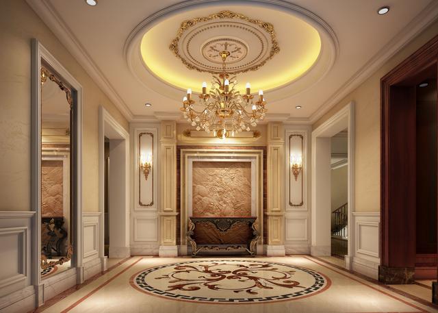 別墅美式玄關裝飾設計 別墅美式玄關裝飾設計效果圖