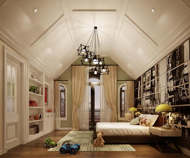 別墅美式臥室裝飾設計 別墅美式臥室裝飾設計效果圖
