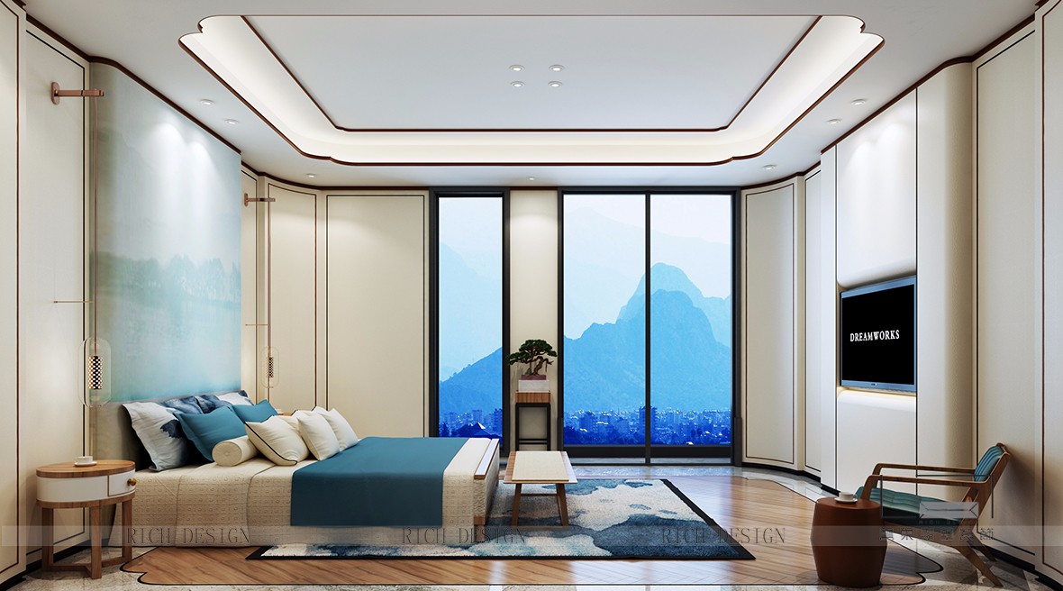 蘭江山第別墅主臥裝修設(shè)計(jì) 蘭江山第別墅主臥裝修設(shè)計(jì)效果圖