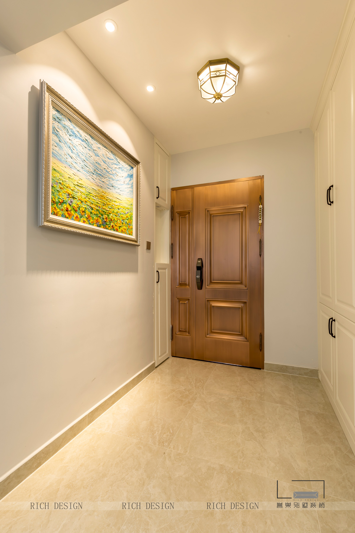 港鐵天頌美式大門裝修實景圖 港鐵天頌美式大門裝修實景圖