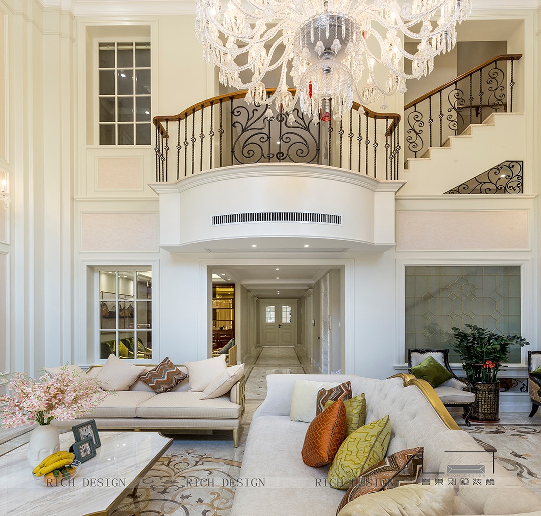 歐式九號公館別墅客廳裝修實景圖 歐式九號公館別墅客廳裝修實景圖