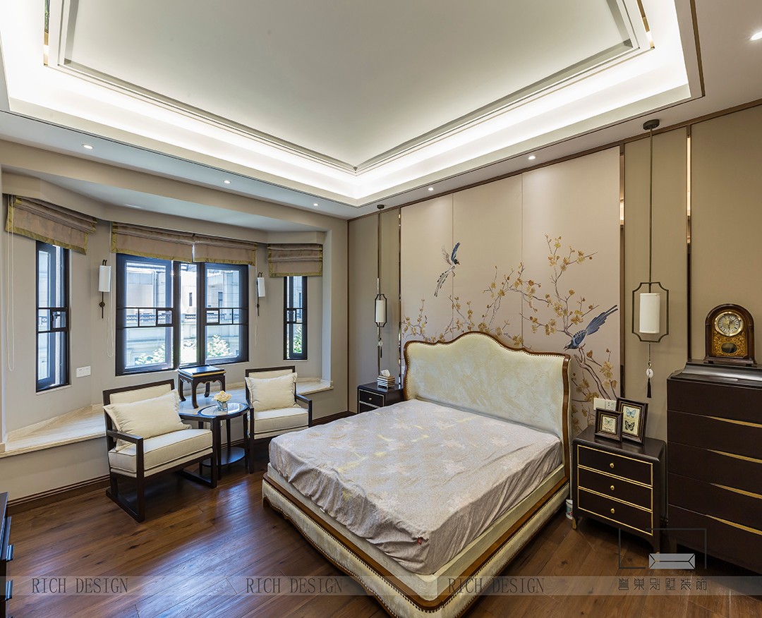 歐式九號公館別墅臥室角度二裝修實景圖 歐式九號公館別墅臥室角度二裝修實景圖