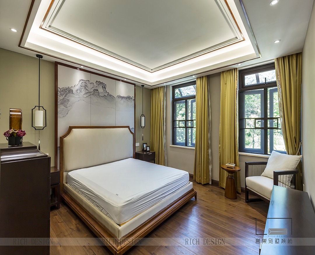 歐式九號公館別墅臥室角度一裝修實景圖 歐式九號公館別墅臥室角度一裝修實景圖