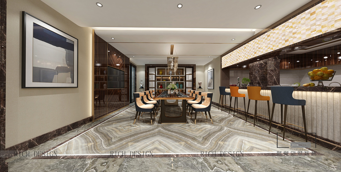 曦城別墅餐廳裝修效果圖 曦城別墅餐廳裝修效果圖