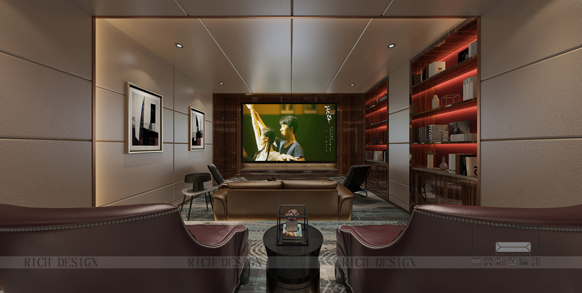 曦城別墅影視廳裝修效果圖 曦城別墅影視廳裝修效果圖